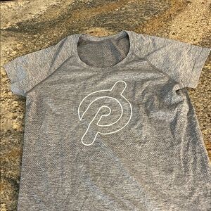 Peloton Lululemon Heather Gray Athletic Tee